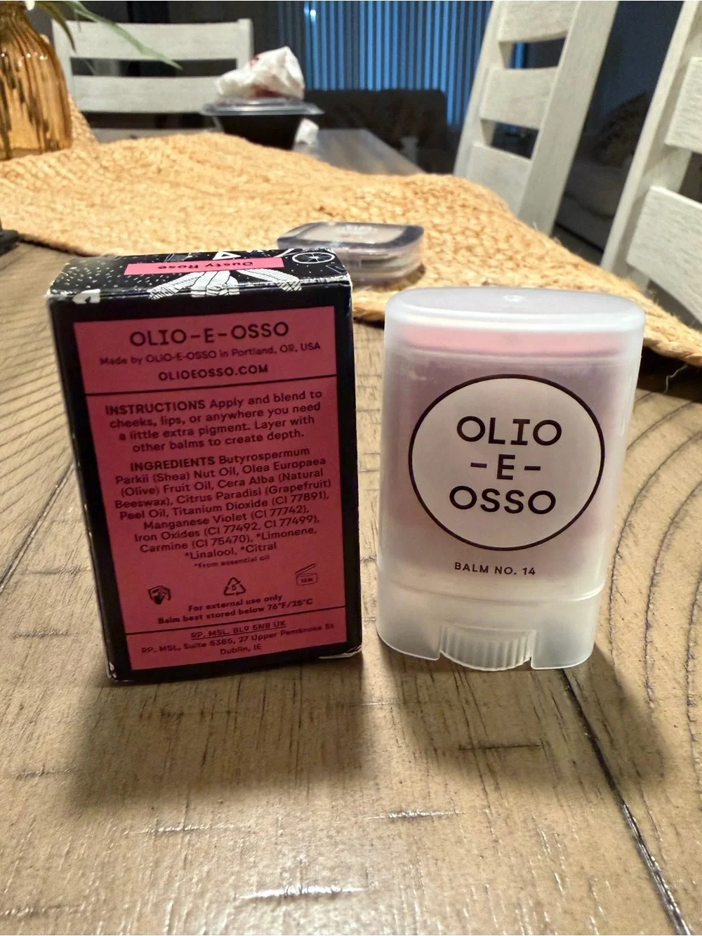 Olios E Osso Balm no. 14 shade dusty rose NWT